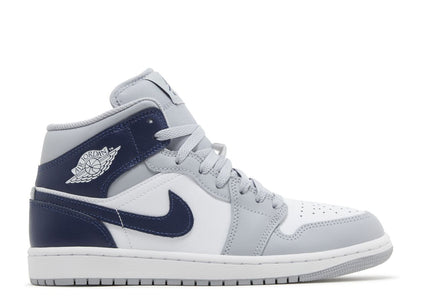AIR JORDAN 1 MID 'WOLF GREY MIDNIGHT NAVY'