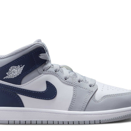 AIR JORDAN 1 MID PS 'WOLF GREY MIDNIGHT NAVY'