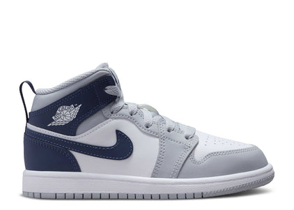 AIR JORDAN 1 MID PS 'WOLF GREY MIDNIGHT NAVY'
