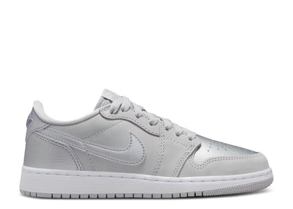 AIR JORDAN 1 RETRO LOW OG GS 'METALLIC SILVER'