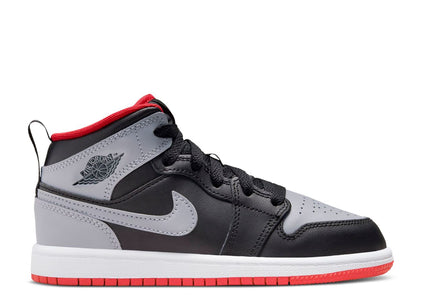 AIR JORDAN 1 MID PS 'BRED SHADOW'