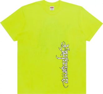 SUPREME SATAN TEE ‘FLUORESCENT YELLOW’