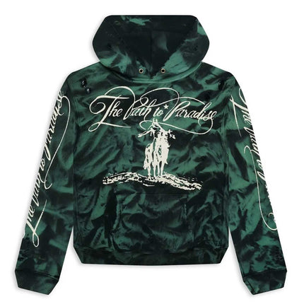 HELLSTAR GREEN MARBLE PARADISE HOODIE