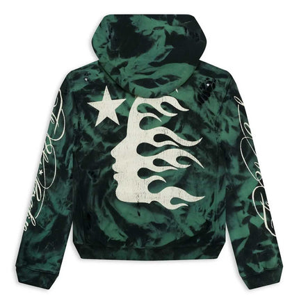 HELLSTAR GREEN MARBLE PARADISE HOODIE