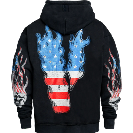 VLONE FLAG ZIP UP HOODIE