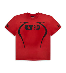 HELLSTAR WARM UP 7 ON 7 TEE RED