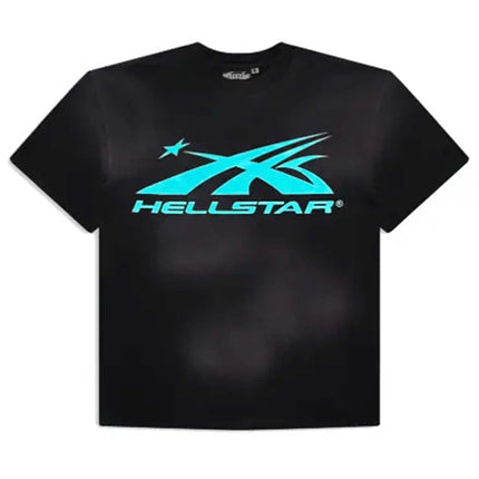 HELLSTAR SPORT LOGO GEL TEE BLACK/BLUE