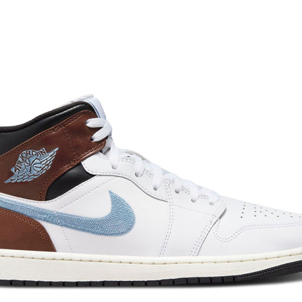 AIR JORDAN 1 RETRO MID SE 'BROWN BLUE GREY'
