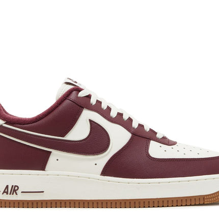 NIKE AIR FORCE 1 '07 LV8 'COLLEGE PACK - NIGHT MAROON'