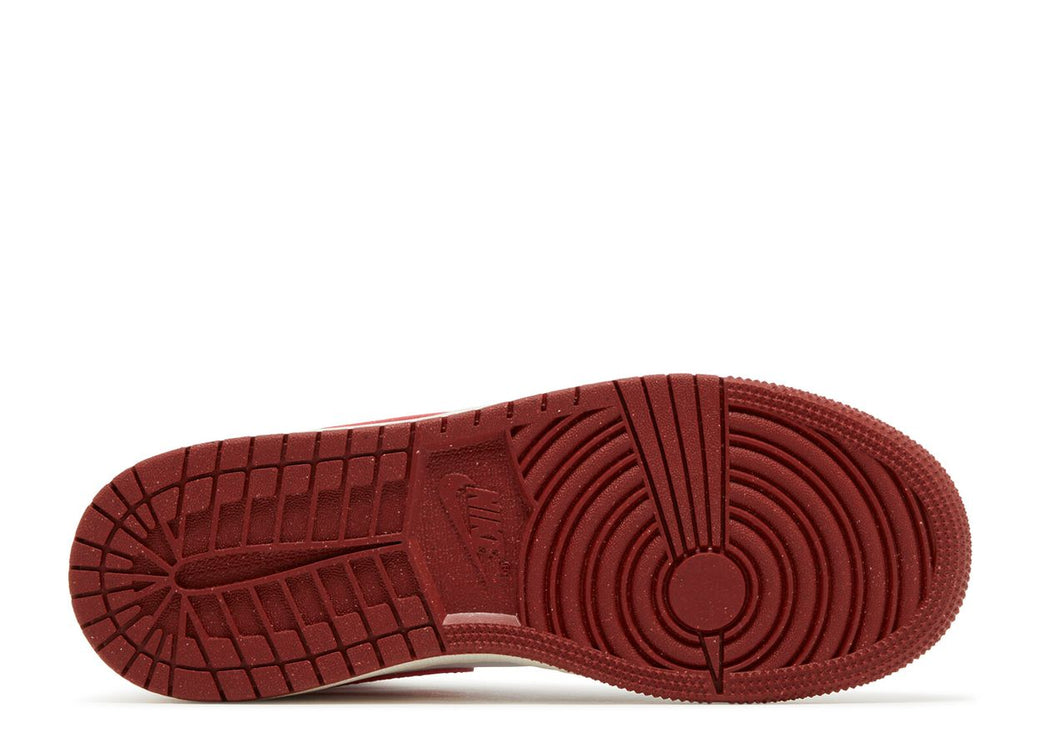 AIR JORDAN 1 MID SE GS 'WHITE DUNE RED'
