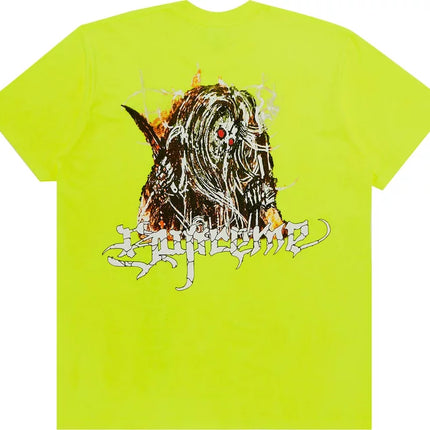 SUPREME SATAN TEE ‘FLUORESCENT YELLOW’