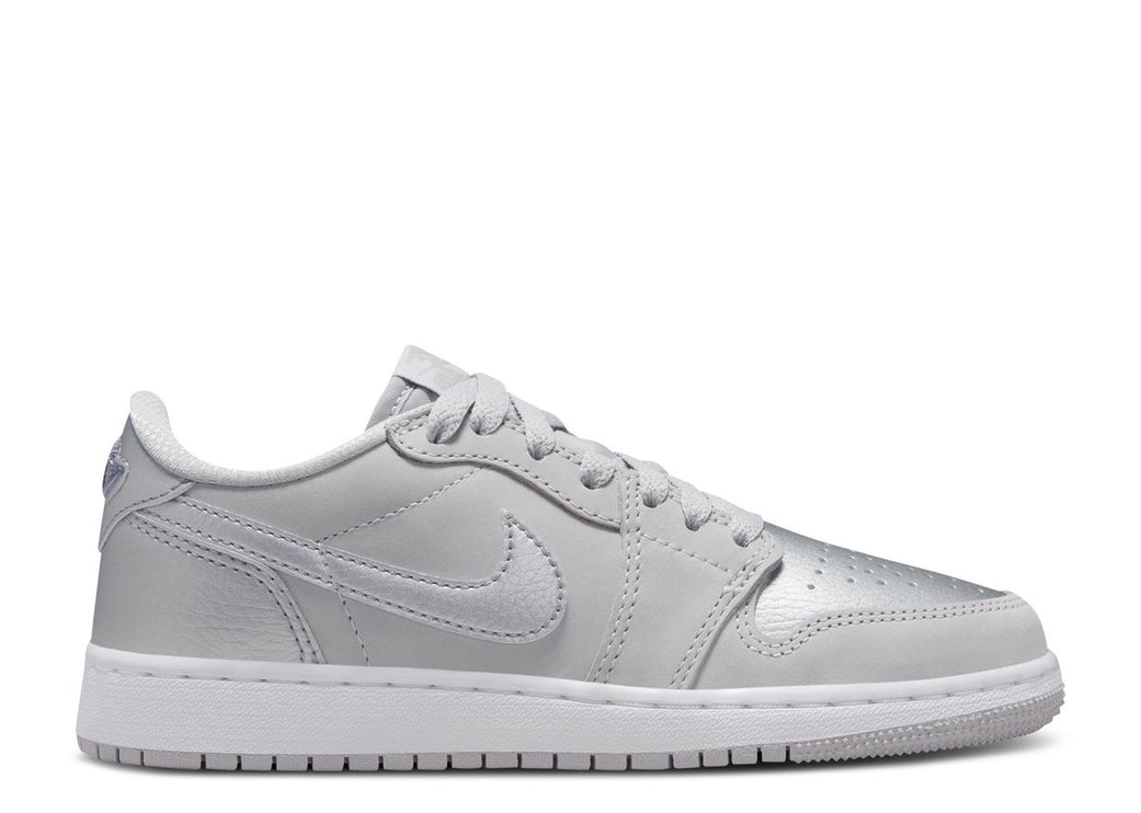 AIR JORDAN 1 RETRO LOW OG GS 'METALLIC SILVER'