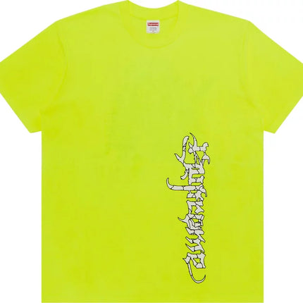 SUPREME SATAN TEE ‘FLUORESCENT YELLOW’