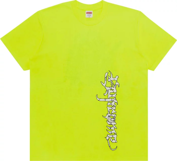 SUPREME SATAN TEE ‘FLUORESCENT YELLOW’