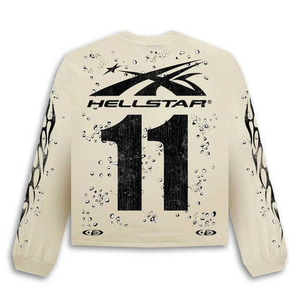 HELLSTAR MOTO CROSS L/S TEE CREAM