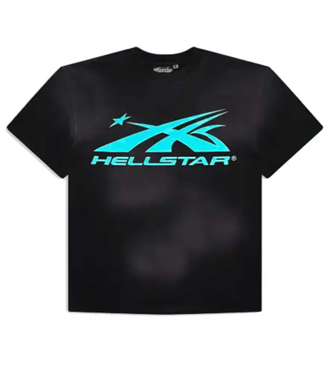 HELLSTAR SPORT LOGO GEL TEE BLACK/BLUE
