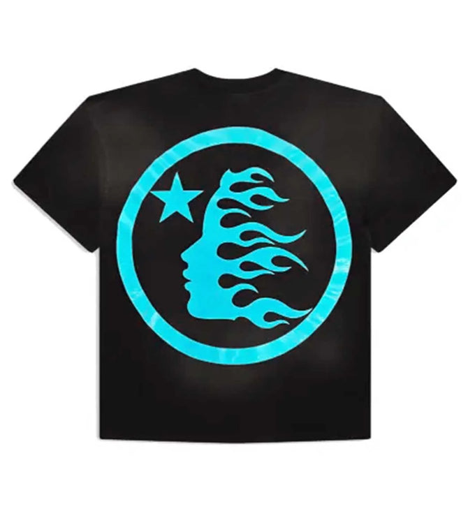 HELLSTAR SPORT LOGO GEL TEE BLACK/BLUE