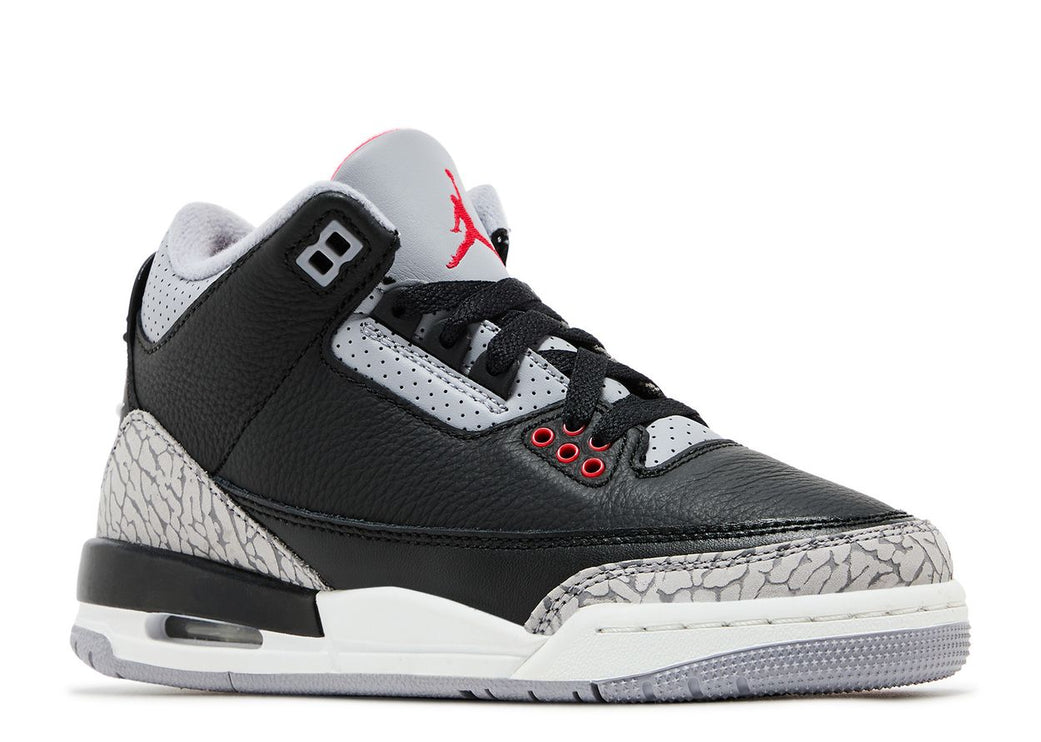 JORDAN 3 RETRO OG GS 'BLACK CEMENT' 2024