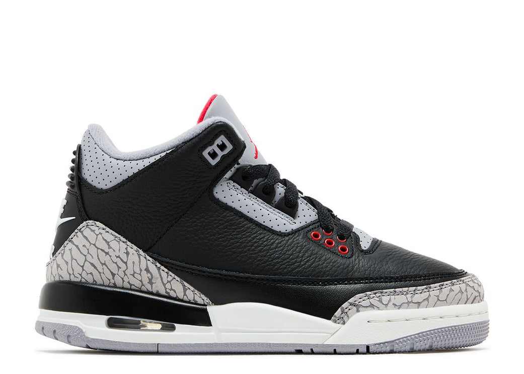 JORDAN 3 RETRO OG GS 'BLACK CEMENT' 2024